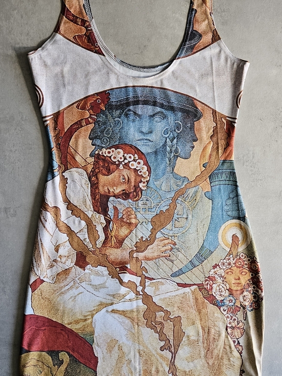 Blackmilk Dresses & Skirts - Blackmilk The Slav Epic Bodycon Dress (Museum)